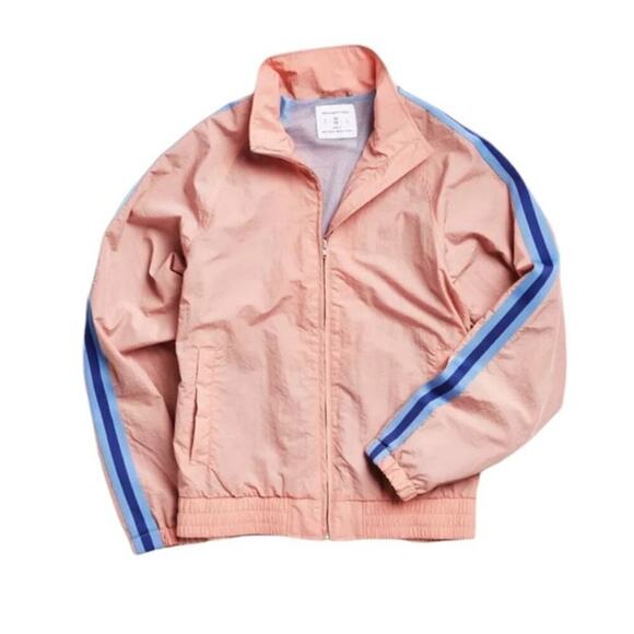 Mens / Women (Oversized) UO Side Stripe Windbreaker Jacket - Size Medium - Picture 1 of 5